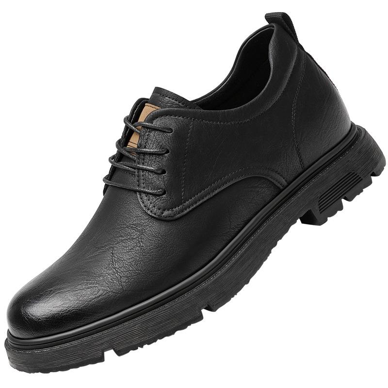 Herrenschuhe mit innerer Erhöhung Business Casual Lederschuhe Herren 2025 Sommer neu Leder atmungsaktiv Arbeits- Pendlerschuhe Herren