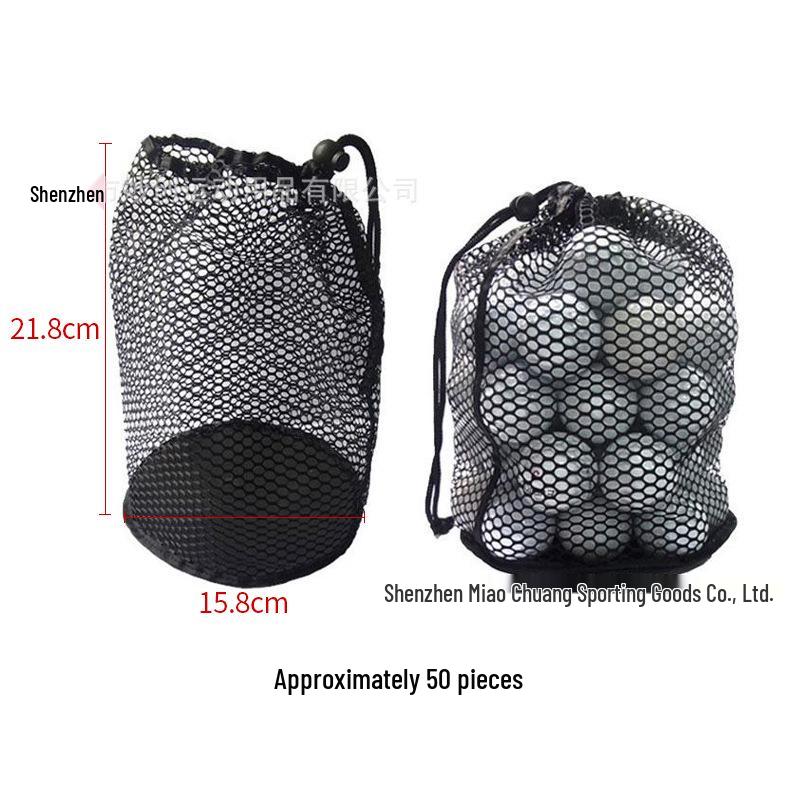 Mesh Golf Ball Storage Bag - Holds 15/25/50 Balls - Available In Three Colors and Sizes