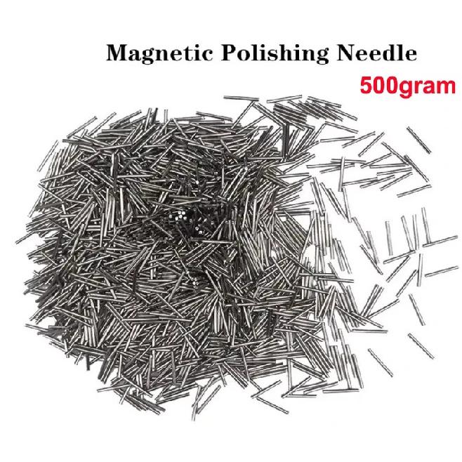 500G 304 Edelstahl Polierstifte Medium Magnetischer Tumbel Polierer Schmuckwerkzeuge Rotierendes Finish Stahl Poliernadeln