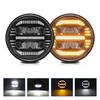 7 Inch Car LED Headlight Waterproof 7  Round Headlamp with White Hi Low Beam DRL and Amber Turn Signal Light
