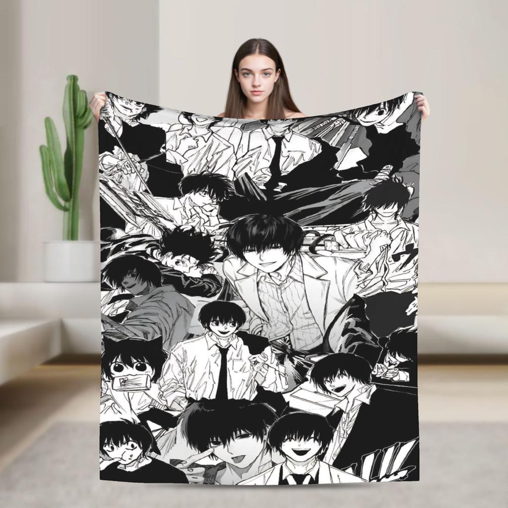 Yoichi Nagumo Flannel Throw Blankets Sakamoto Days Anime Blankets for Bedding Office Soft Plush Thin Quilt