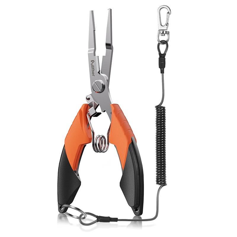 Factory Price Ready Stock Custom Logo Portable Multifunctional Split Ring Stainless Steel Fishing Pliers Fishing Tools