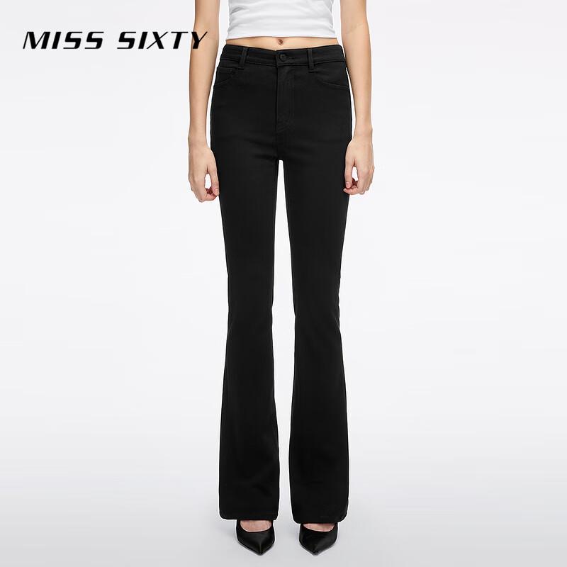 MISS SIXTY Women s Slim-Fit Black Flare Jeans