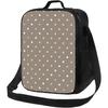 Dot Print Adult Lunch Box for Women Men Cooler Bag Insulated Small Tote Bag with Adjustable Shoulder Strap for Camping Travel