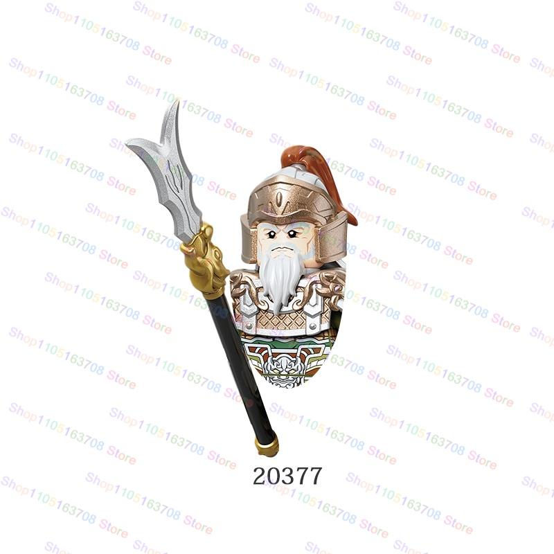 Anime Cartoon Three Kingdoms Cao Cao Sun Quan Liu Bei Characters Building Blocks Accessories Toys Children's Christmas Gift