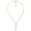 Asymmetrical Design Metal Necklace Women Necklaces Gold N3048WOMCY