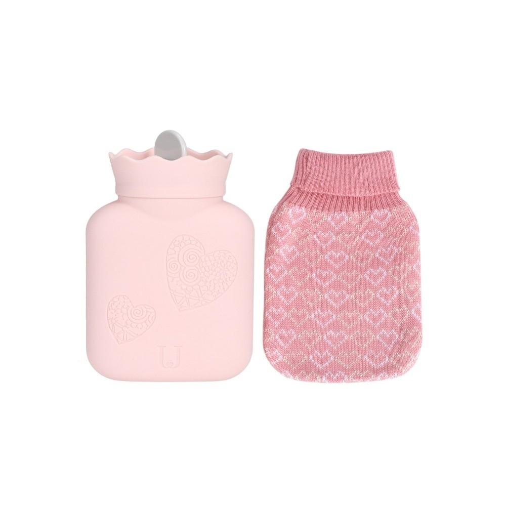 Knitted Hot Water Bag Mini Uterus Warmer Portable Hot Water Bottle Hand Warming