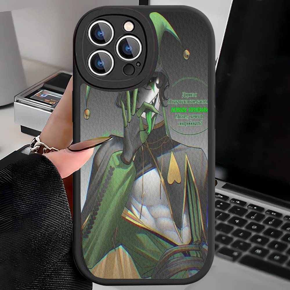 

Чехол для телефона The Freak Circus Pierrot для iPhone 11 12 13 14 15 16 Pro Max Mini Plus Мягкий кожаный чехол iPhone 14pro max