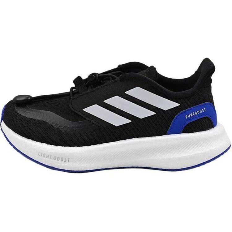 Adidas Pureboost 5 Comfortable Versatile Non-Slip Wear-Resistant Low-Top Running Shoes Kids Sneakers Black JH6233