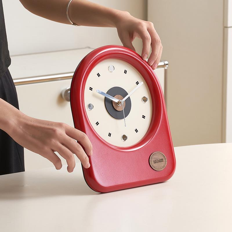 Wozoom Elegant Table Clock for Living Room, Entryway, or TV Cabinet - Stylish Desktop Decoration.