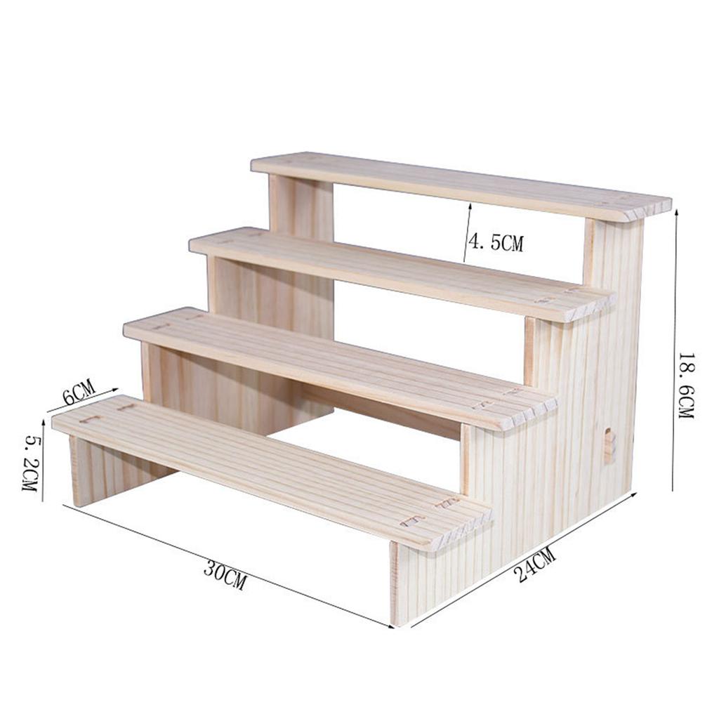 Wood Display Riser Wood Display Riser Stand for Dessert Figurines Conutertop Jewelry Display Riser Shelf Candy Figures Buffets