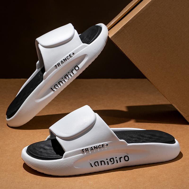 Sports slippers men's outer wear summer new high-end fashion couple style thick-bottomed cool slippers