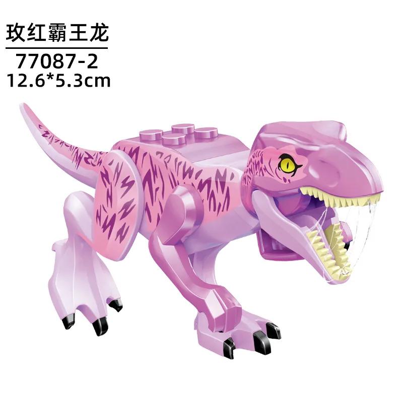 Dinosaur Jurassic World Tyrannosaurus Rex Velociraptor Tyrannosaurus Building Blocks Animal Toys Building Blocks Children's Gift