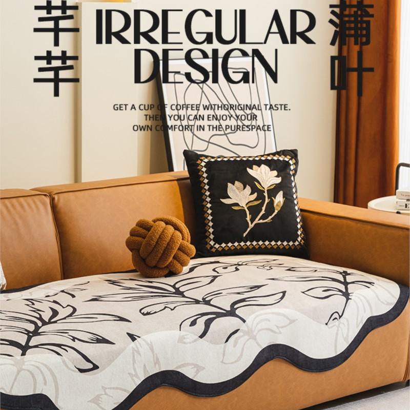 Flowers Sofa Cover Non-Slip Couch Slipcover Protector Universal Irregularity Sofa Cushion European Style Retro