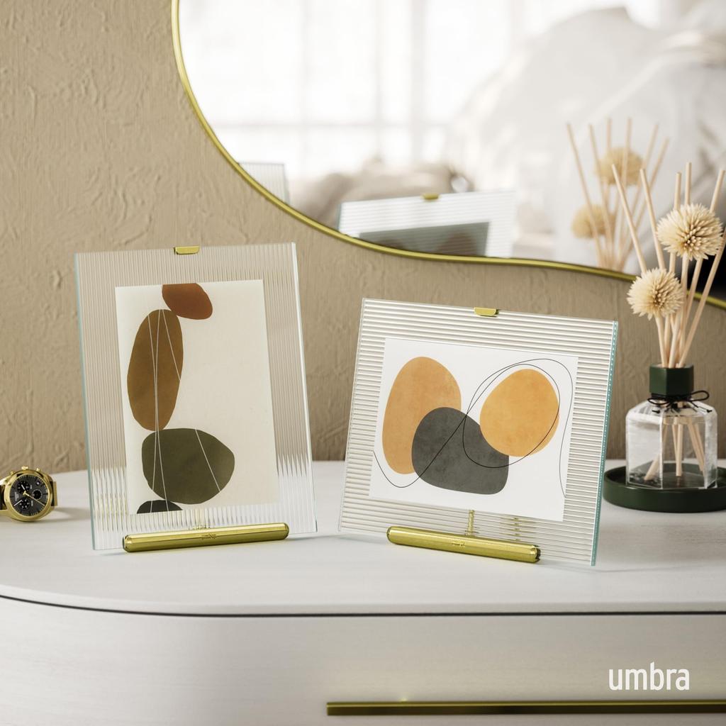 Officiële Umbra Fluit Foto 5x7cm Messing Frame, (13x18cm),