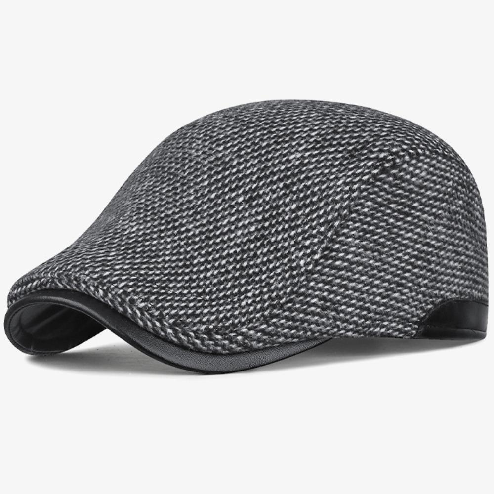 

HT4923 Beret Cap Male Autumn Winter Hat Adjustable Ivy Flat Cap Dad Father Artist Painter Hat Earflap Cap Grandfather Mens Beret 55-60cm Adjustable серый