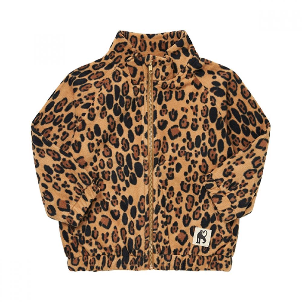 Mini Rodini 1000006013 Leopard Fleece Jacket Leopard Fleece Kids Jacket