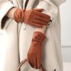 New Warm Winter Gloves Full Finger Windproof Driving Mittens Dralon Elegant Touch Screen Gloves for Outdoor Cycling Skiing