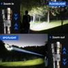 LED Flashlight USB Rechargeable Torch High Power Strong Light Flashlight Long Range Tactical Zoom Lamp Outdoor Camping Lantern