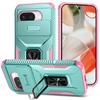 Slide Lens Protector Phone Case for Google Pixel 9A 9 Pro XL Cover Metal Ring Kickstand Car Mount Pixel 7 8 Pro Phone Shell