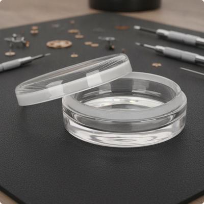 Glass Watch Movement Cleaning Jar Thickened Clear