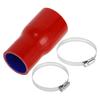 X AUTOHAUX Inner Diameter 60-51mm/2.36"-2.00" Length 127mm/5" 0 Degree Blue Red Silicone Hose Silicone