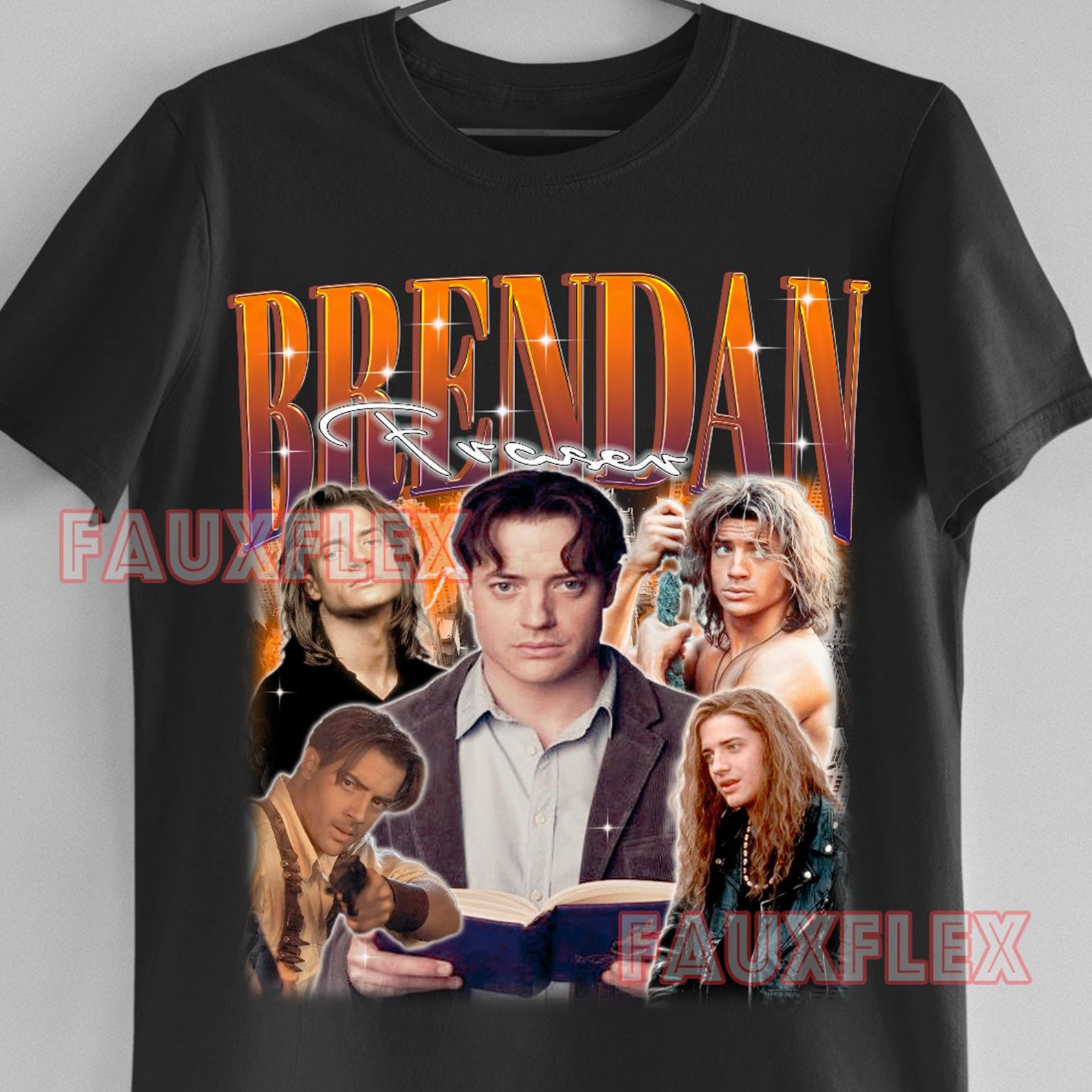 BRENDAN FRASER Shirt, Brendan Fraser Retro T-Shirt, Brendan Fraser Vintage Fan Tees, Brendan Fraser Merch Gift, Brendan Fraser Kids Tee 2XL