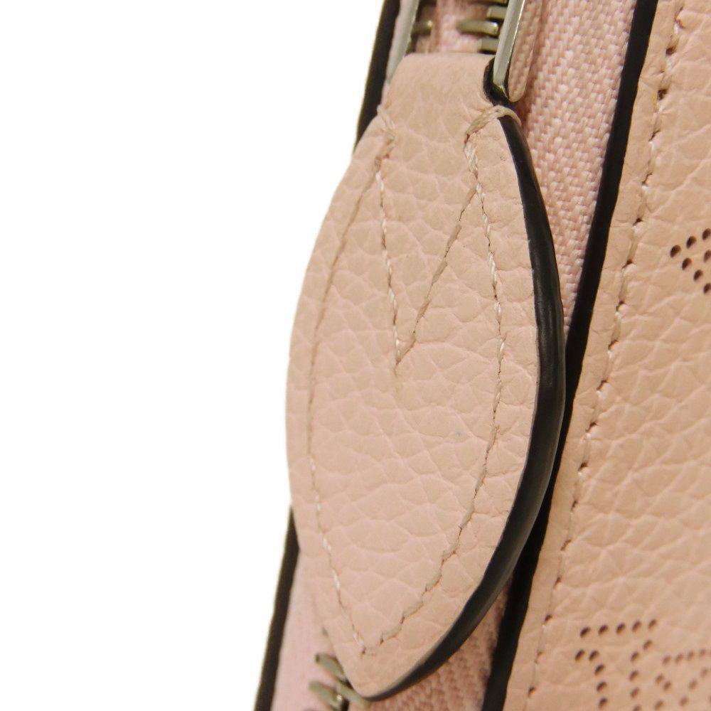 Used Zippy Wallet M82755 7940 (12564) - Current Model - Perforated Pink RFID Monogram Mahina Rose Jasmine Women's from