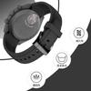 Jumpsunfun 20mm Watch Band for Omega Swatch and Black Silicone Strap with Black Buckle X, Speedmaster, MoonSwatch,