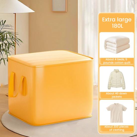 Clothing Blanket Storage Bag with Reinforced Handle Large Capacity Zipper Closure Waterproof Comforter Blanket Container
