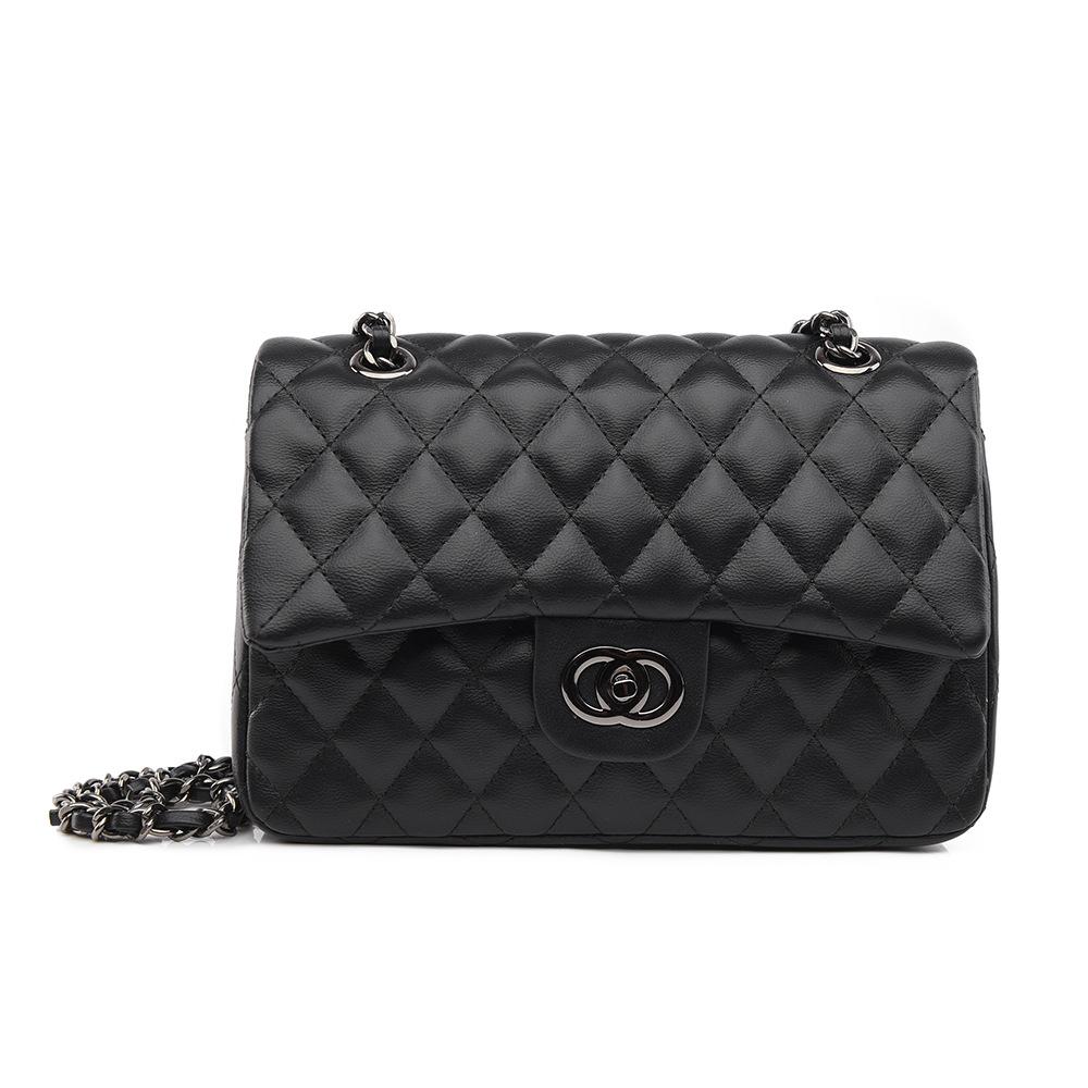 Shoulder bag 2025 classic rhombus embroidery thread small square bag high-end small fragrant bag female texture commuter messenger bag