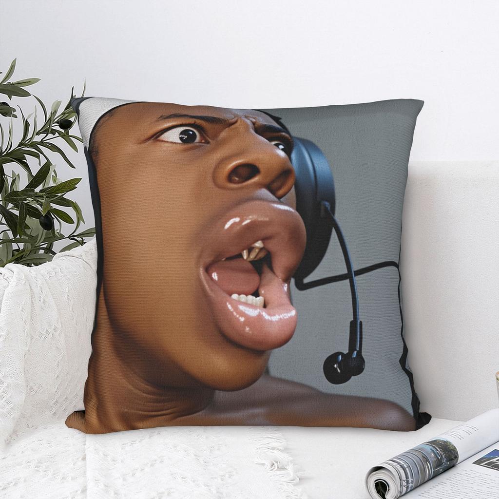 Ishowspeed Extra Meme Pillowcases Kawaii Pillow Case For Living Room Bed Chair Comfy Pillow Cover