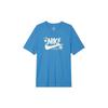 Nike T Shirts Men's Blue Crew Neck Moderate Straight Fit DR7808-435