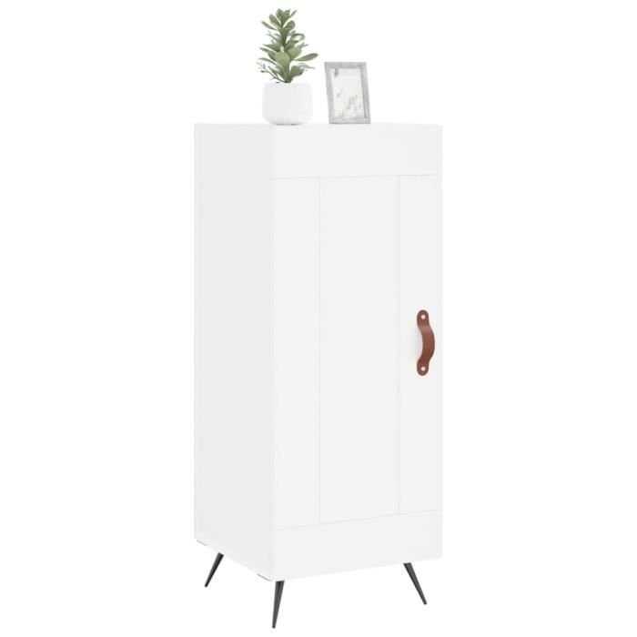 VidaXL White Buffet 34.5x34x90 Cm Engineered Wood 830412