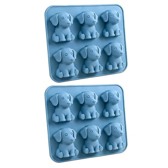 Köpek Buz Kalıbı Esnek Silikon Kalıp BPA İçermez Tekrar Kullanılabilir Buz Yapıcı Viski Kokteyller Kahve İçecekleri İçin Kolay Çıkarılabilir Bulaşık Makinesinde Yıkanabilir Mutfak Gereçleri