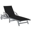 Day and Night - Day and Night Garden Lounger with Solid Acacia Wood Cushion