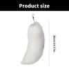 Cosplay Coda di Volpe in Capelli Sintetici Portachiavi alla Moda con Ciondolo a Coda di Volpe Portachiavi Accessorio per Auto e Borsa