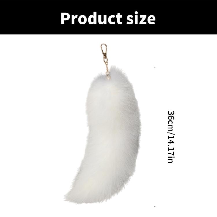 Cosplay Coda di Volpe in Capelli Sintetici Portachiavi alla Moda con Ciondolo a Coda di Volpe Portachiavi Accessorio per Auto e Borsa