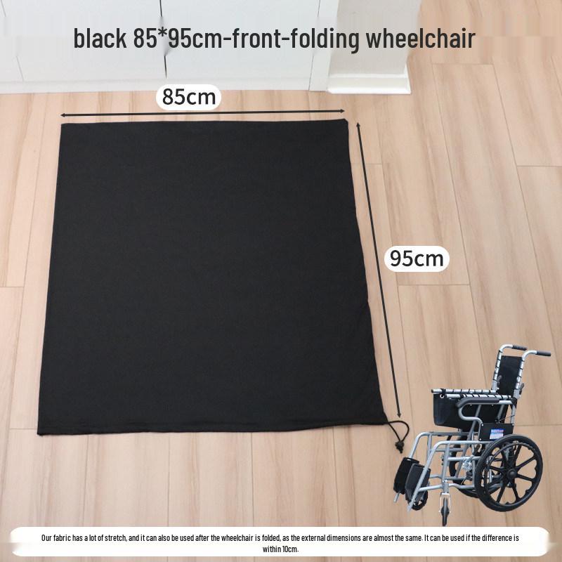 Milk Silk Elastic Cover for Electric Wheelchair - Dustproof, Full Coverage, Anti-Stain, Drawstring Design