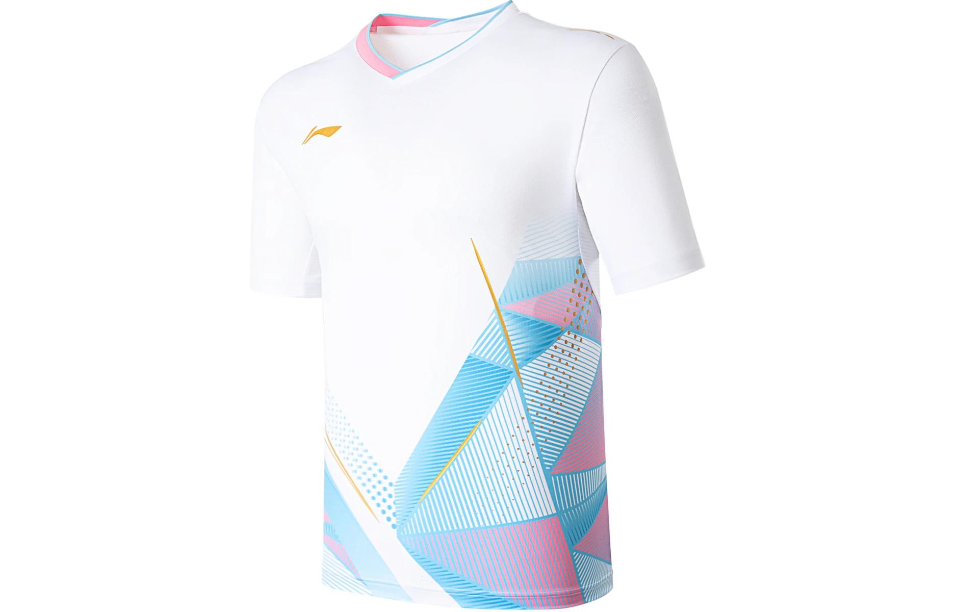 Футболка для бадминтона Li Ning, унисекс, стандартная, белая, AAYU127-2 S
