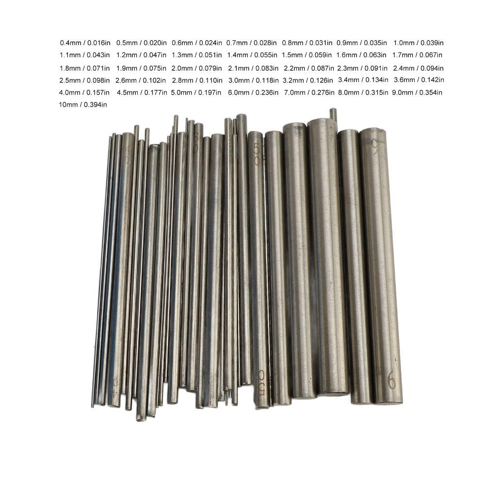 

36PCS Solid Round Stainless Steel Rod Stainless Steel Round Metal Rod Wire Wrapping