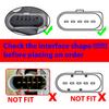 2x For SEAT ALTEA EXEO LEON TOLEDO SKODA OCTAVIA MAF Mass Air Flow Meter Sensor Connector 5PIN Plug Wiring Repair Kit 1J0973705