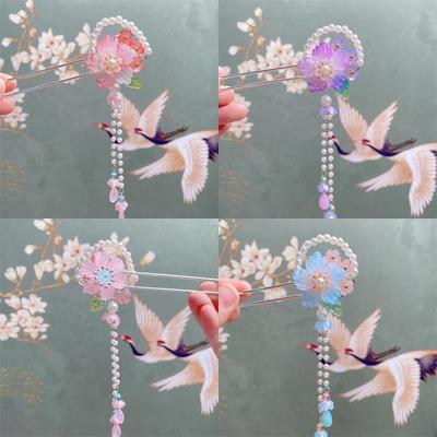 Hanchen Hanfu Princess Hairpin: Ancient Chinese-Style Tassel Headdress for Girls