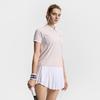 Fila Tennis Fashion Minimalist Classic Versatile Casual Sports Comfortable Short Sleeve Knitted Polo Shirt Women tops Dusty-Pink A11W613109FPK