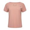 Womens/Ladies Crystlz Plain Crew Neck T-Shirt