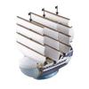 BANDAI SPIRITS ONE PIECE Grand Ship Collection Moby Dick Sestavitelný model, Předbarvený plastový model z TV animace