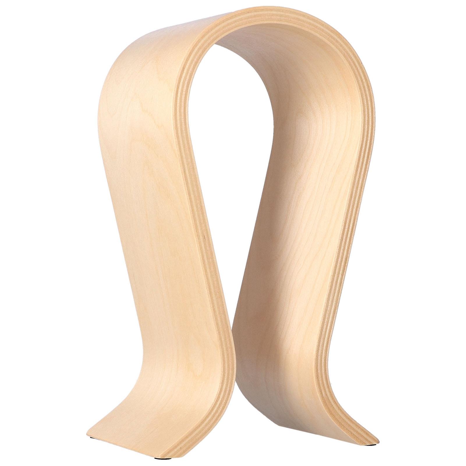 

Подставка для наушников U-образная, простая деревянная, устойчивая, арочная, с резиновыми ножками для офиса