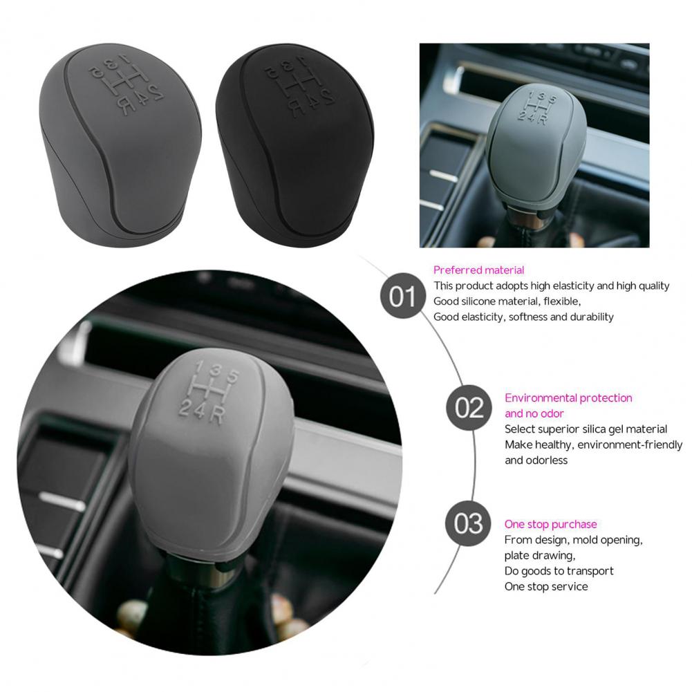 Premium Brake Handle Cover 6 Colors Universal Silicon Car Gear Shift Knob Cover Eco-friendly Portable Shift Knob Cover