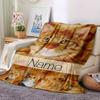 Orange Tabby Cat Design Home Customize Your Name Blankets Soft And Cozy Lightweight For Year Round Use Perfect For Picnics Sofa Office Bed Living Room