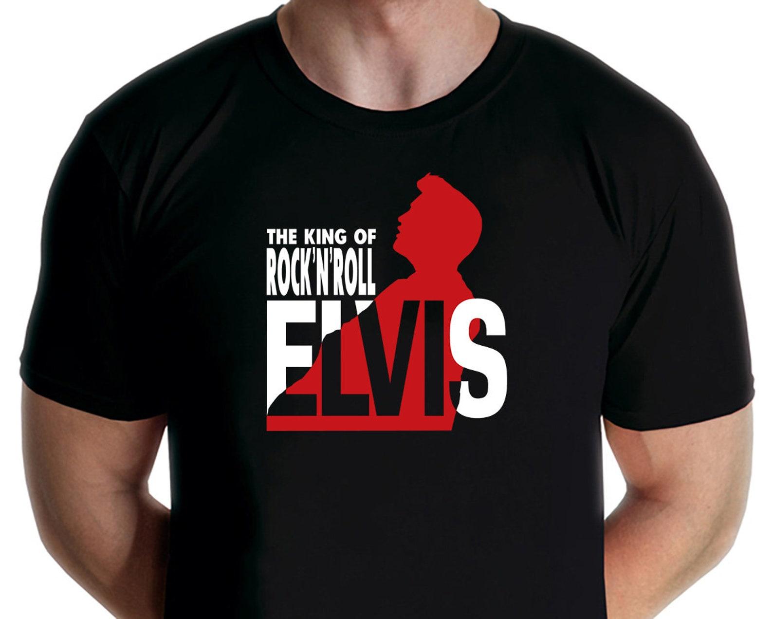 Elvis Presley - King Of Rock and Roll T-shirt (Jarod Art) 2XL